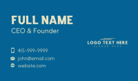 Generic Courier Wordmark Business Card Design