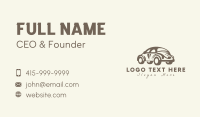 Old Vintage Car Business Card Design