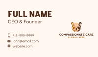 Cute Dog Head Business Card Design