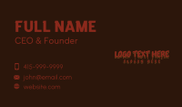 Bloody Business Card example 3