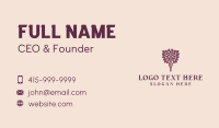 Woman Beauty Tree Business Card