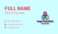 Happy Mustache Easter Eggs Business Card Design