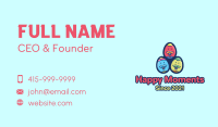 Happy Mustache Easter Eggs Business Card Image Preview