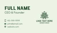 Eco Friendly Gardening Leaf  Business Card