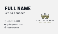 Bongo Drum Instrument Business Card