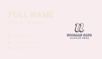 Stylist Fashion Boutique Letter U Business Card Image Preview