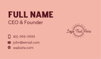 Bakery Business Card example 1