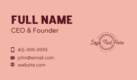 Cupcake Bakery Shop Business Card Design