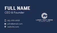 Circle Business Letter CA Business Card Design