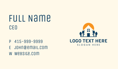 Sunset House Landscaping Business Card