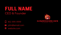 Hot Cannonball Fire Business Card