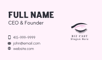 Stars Eyeshadow Eyelashes Business Card