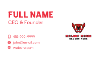 Red Angry Bull Business Card