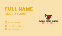 Red Angry Bull Business Card