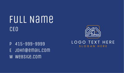 Home Property Construction  Business Card