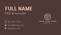 Coffee Bean Plant Leaf Business Card