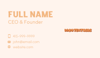 Craft Business Card example 4