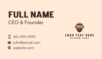 Man Beard Mascot  Business Card Design