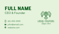 Green Swift Bird  Business Card