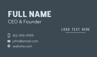 Generic Firm Wordmark Business Card