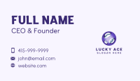 3D Purple Futuristic Sphere Business Card Image Preview