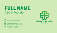 Four Leaf Clover Business Card example 2