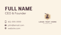 Forest Woodcutting Axe Business Card