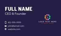 Spiral Tech Propeller Business Card Design