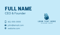 Water Droplet Letter P Business Card