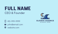 Surf Wave Moon Business Card