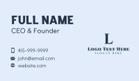 Generic Boutique Letter  Business Card Design