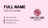 Heart Petal Ribbon Business Card