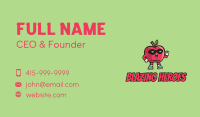 Super Apple Fruit  Business Card Image Preview