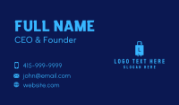 Blue Tech Luggage Letter Business Card