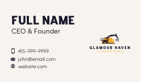 Excavator Business Card example 1