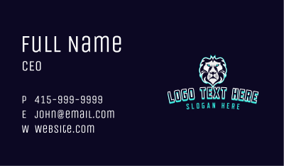 Fierce Lion Gaming Business Card