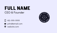 Black Circle Letter Business Card