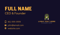 Anime Man Cartoon Business Card