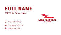 Red Electric Eel Business Card