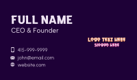 Kooky Business Card example 4