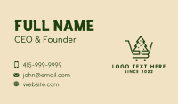 Christmas Tree Cart  Business Card