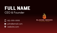 Flaming Fire Droplet Business Card Image Preview