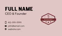 Rustic Country Bar Business Card