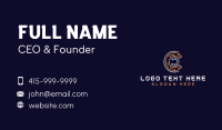 Crypto Currency Technology Business Card