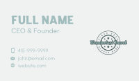 Hipster Brand Wordmark Business Card