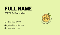 Fresh Orange Slice Business Card