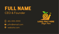 Snail Orange Juice Business Card
