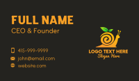 Snail Orange Juice Business Card Design