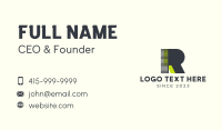 Tech Gamer Letter R  Business Card