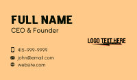 Generic Thunder Wordmark Business Card